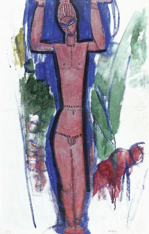 Amedeo Modigliani - Cariatide 1